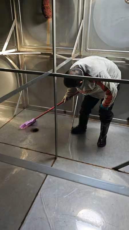 浙江杭州余杭五常社区学校水箱清洗(图3)